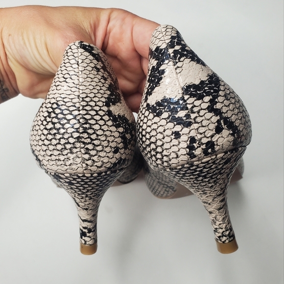Riverberry Heel Pumps Snakeskin New - Picture 4 of 6